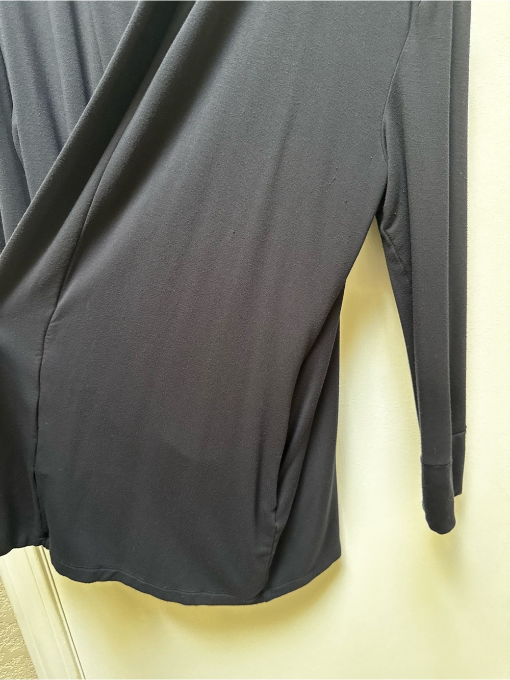 Daily Ritual Dark Blue Open-Front Draped Cardigan - Picture 4 of 10